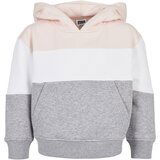 Urban Classics Girls' oversize 3-tone sweatshirt light pink/white/grey | shoptok.hr