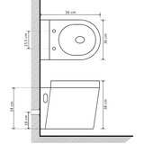  Zidna WC Školjka Keramička Crna | shoptok.hr
