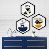 Wallity uramljena slika 6GEN17172, 35x35 cm, 3 dela | ePonuda.com