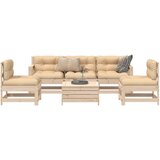 Maison Chic Seti vrtnega pohištva - Vrtna garnitura - Vrtni pohištvo set 6-delna trdna borovina, (21819054) | Shoptok.si