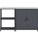 vidaXL Kuhinjski set za pohranu 2 pcs Antracit 150 x 50 x 92 cm | shoptok.hr