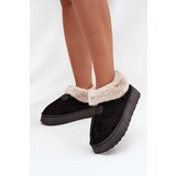 Boto Women's snow boots on platform with fur Black Calyra | Shoptok.si