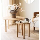 House Nordic Okrugao stolić za kavu od punog hrasta u prirodnoj boji ø 70 cm Jena – | shoptok.hr