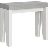 Ityhome 90 x 77 konzolna miza bela/siva, (20847640) | Shoptok.si
