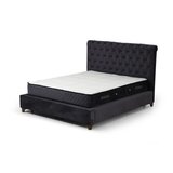 Hanah home deluxe set 160 x 200 v3 anthracite (dvostruki dušek, baza i uzglavlje) | ePonuda.com