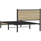 Metalni okvir kreveta bez madraca boja hrasta sonome 100x200 cm | shoptok.hr