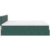 vidaXL Otomanski posteljni okvir z vzmetnicami zelen 180x200cm žamet | Shoptok.si