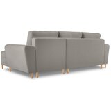 Cosmopolitan Design Svijetlo siva sklopiva/s prostorom za odlaganje kutna garnitura od bouclé tkanine (s desnim kutom/s ležaljkom) Kyoto – | shoptok.hr