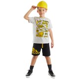 Mushi Construction Tools Boys T-shirt Shorts Set Cene