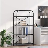 vidaXL Polica Crni hrast 80 x 30 x 146 cm Konstruirano drvo | shoptok.hr