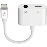 AVIZAR Avdio in polnilni adapter Lightning na 3,5 mm vticnico in Lightning 12 cm, HL-099 - bel, (20630975) | Shoptok.si