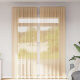Furnova Voile zavese z zankami 2 kosa Sand 140x260 cm, (21917875) Cene