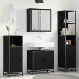  Set namještaja za kupaonicu 3 kom. Crni hrast Konstruirano drvo | shoptok.hr