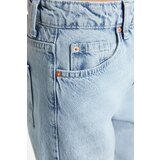 Trendyol Blue High Waist Long Straight Jeans | Shoptok.si