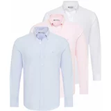 Dandalo Košulja plava / pastelno roza / bijela