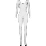 Obsessive N109 - dugi rukavi, otvoreni mrežasti kombinezon - crni (SL) | shoptok.hr