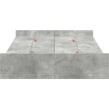  Krevetna konstrukcija za pohranu sivo Sonoma Beton siva | shoptok.hr