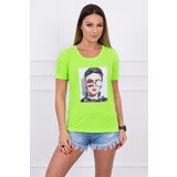 Kesi Blouse with women's graphics green neon Cijene