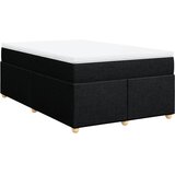  Krevet s oprugama i madracem crni 120 x 200cm od tkanine | shoptok.hr