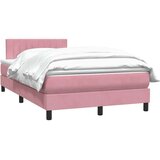 Box Spring postelja z vzmetnico Pink 120x220 cm Velvet, (5000127123) | Shoptok.si