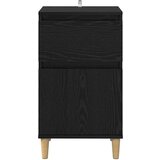  Nočna omarica s predalom 2 pcs Črna Orehovina 40 x 35 x 70 cm, (5000107249) | Shoptok.si