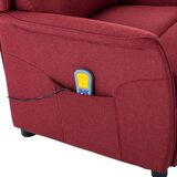  Massagerica s jastukom Burgundac 93.5 x 67.5 x 101.5 cm tkanina | shoptok.hr
