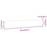  Rubovi za travnjak 10 kom Bijeli 15x103 cm Hladno valjani čelik | shoptok.hr