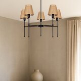  Luster na šipci MADELA 5xE14/40W/230V juta/crna | Eponuda.com