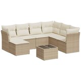 Maison Chic Seti vrtnega pohištva - Vrtna garnitura - Vrtni pohištvo set 8-delna z blazinami bež poli ratan, (21803047) | Shoptok.si