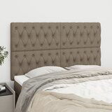 The Living Store Posteljno vzglavje 4 kosa taupe 80x7x78/88 cm blago - Vzglavje, (21659806) Cene