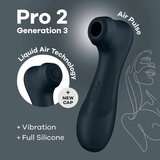Satisfyer Pro 2 Generation 3 with Liquid Air Technology Black Cene