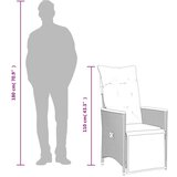 vidaXL 3-dijelni vrtni bistro set od poliratana s jastucima sivi | shoptok.hr