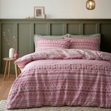 Catherine Lansfield Crvena flanelska posteljina za krevet za jednu osobu 135x200 cm Fair isle – | shoptok.hr