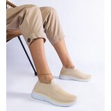 Gemre Beige slip-on sports sneakers Aquilina Cene