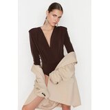 TRENDYOLMILLA ženski bodi Tpraw22Bd0161, taupe/smeđa | Eponuda.com