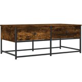 Maison Chic Klubska mizica - kavna mizica - Nizka mizica dimljeni hrast 100x51x40 cm inženirski les, (21755000) | Shoptok.si