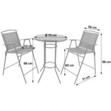 Gardenson VRTNI BARSKI SET jeklo antracit antracit Slike