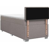  Boxspring krevet s madracem Sivosmeđa 90 x 200 cm Tkanina | shoptok.hr