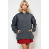 Trend Alacati Stili Ženski duks ALC-531-009, Sa kapuljačom, Tamnosivi Cene