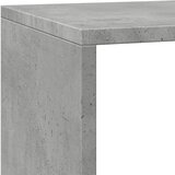  Pregrada/regal za knjige 3 razine sivi 137,5x29x103,5 cm drveni | shoptok.hr