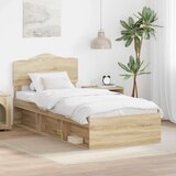  Okvir za krevet s uzglavljem Sonoma hrast 90 x 200 cm | shoptok.hr