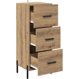 vidaXL Kreveta hrast artisan 34 x 34.5 x 90 cm Konstruirano drvo | shoptok.hr