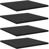 Police za knjige 4 pcs Crna 40 x 40 x 1,5 cm Konstruirano drvo | shoptok.hr