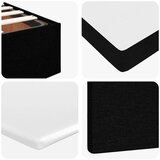 vidaXL Okvir kreveta s madracima crni 160x200cm od tkanine | shoptok.hr