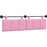  Držeće uzglavlje Zidne Ružičasta 170 x 55 x 5 cm tkanina - Ružičasta 160 cm bez LED | shoptok.hr