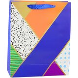  Paper Gift Bag Geometric Patterns 32 x 26 x 12 cm | shoptok.hr