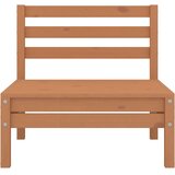 Maison Chic Vrtni srednji kavč - Zunanji kavč medeno rjava trdna borovina, (22040496) Cene