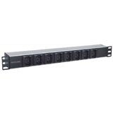 Intellinet 19" 1U 2m anti-shedding 8 vtičnic C13 za omrežne omare razdelilec | Shoptok.si
