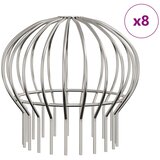  Zaštita od lišća za žljeb 8 pcs Srebrno 200 mm Nehrđajući čelik - 200 mm 8 | shoptok.hr