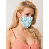 Fashion Hunters White and green reusable mask